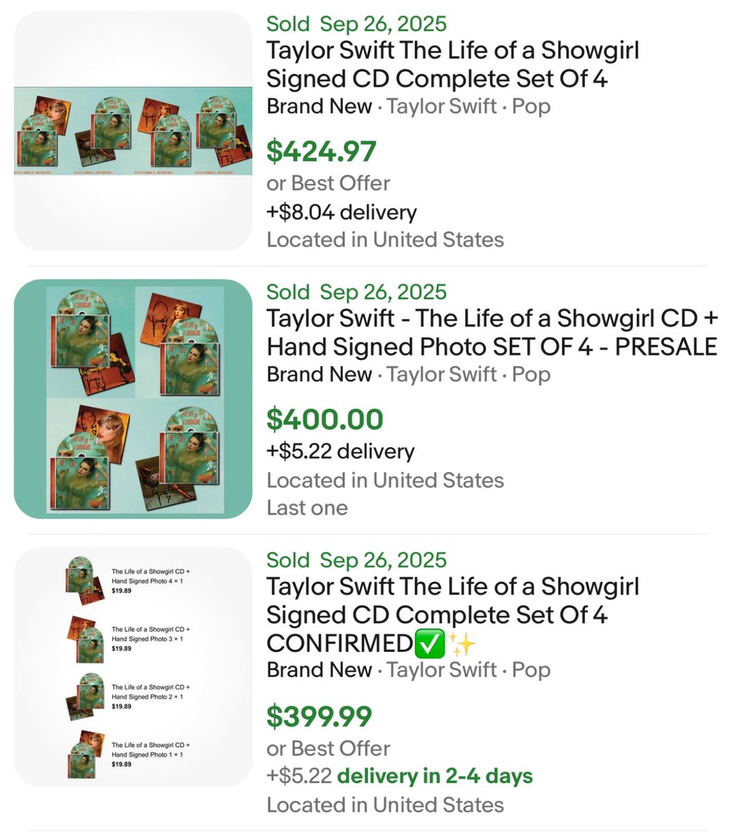 ResellCalendar's tweet photo. Taylor Swift gives out stimulus checks like once per year to resellers and this time they were $1,200 (per order). https://t.co/nUqGLE3Kv2