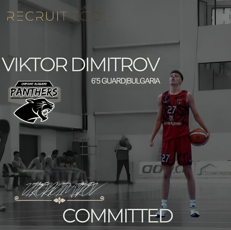 recruittool's tweet image. Viktor Dimitrov (Bulgaria) has committed to On Point Academy!

Excited to see Viktor’s growth as he brings his size, skill, and work ethic to the program.

#OnPointAcademy #RecruitTool #Commitment #BasketballOpportunities #USArecruiting #basketball #collegebasketball #prephoops
