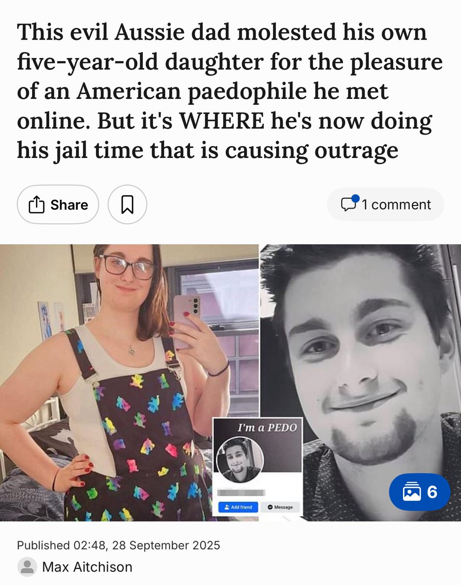 salltweets's tweet image. Australian politicians and human rights commissions are relying on citizen complacency to get away with this. If we ignore it, they can too.

A male sex offender of this magnitude being in a women’s prison because he claims to be a woman is the culmination of everything gender…