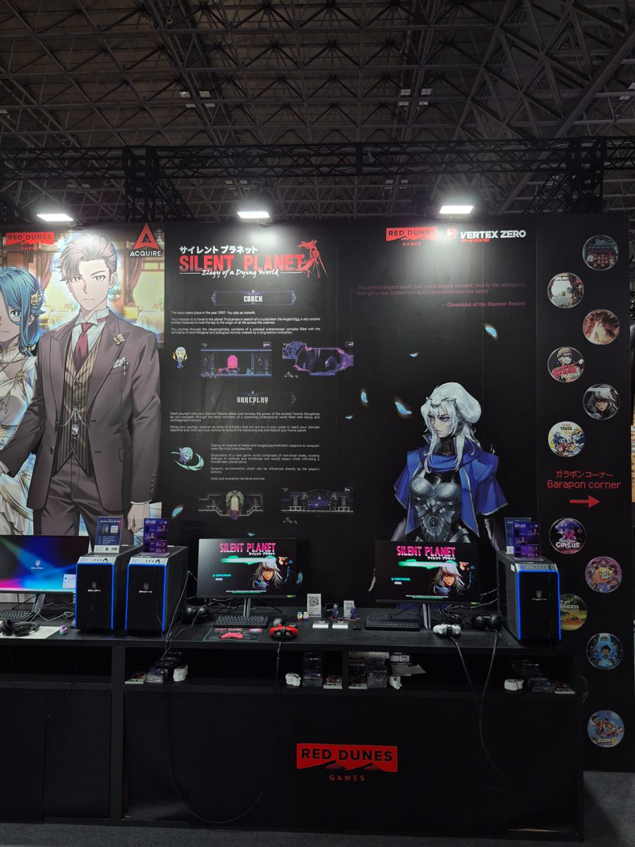 Day 4, Tokyo Game Show! 
Last day, last chance to come try out Silent Planet at the Red Dunes Games’ booth, Hall 7, N14.
We have been gathering precious feedback from players who came to the booth in the past few days.  We will be coming back home to Canada with so many cherished