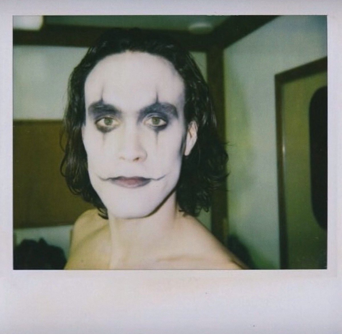 Brandon Lee on the set of The Crow (1993)