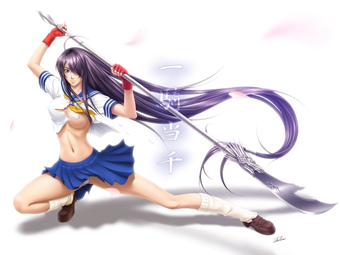 #これを見た人はセーラー服の画像を貼れ
セーラー服といえば関羽さん!と、22年前に何となく描いたセーラー服の絵。
学生の頃の女子のセーラー服のイメージがもう全く記憶に無い...😣 