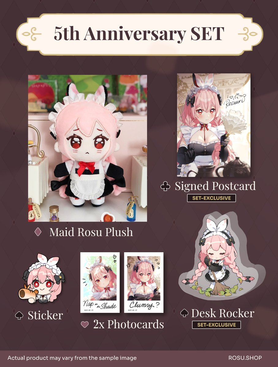🧹MAID ROSU PLUSH &amp; SIGNED SET🧹
She may be tiny, but she'll do her best to keep things tidy!🥺
➡️rosu.shop ⬅️