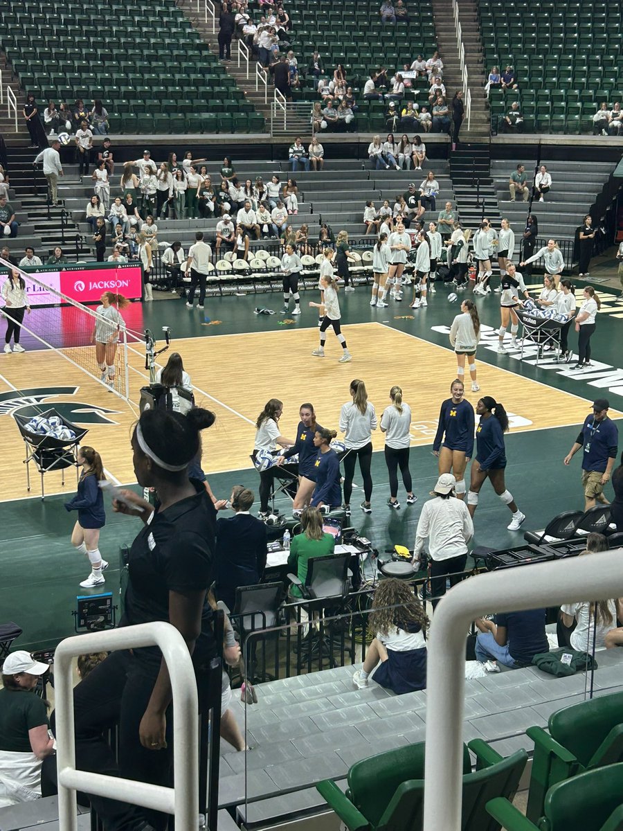 Getting a chance to get out to see MSU v UM volleyball tonight with our volleyball expert!