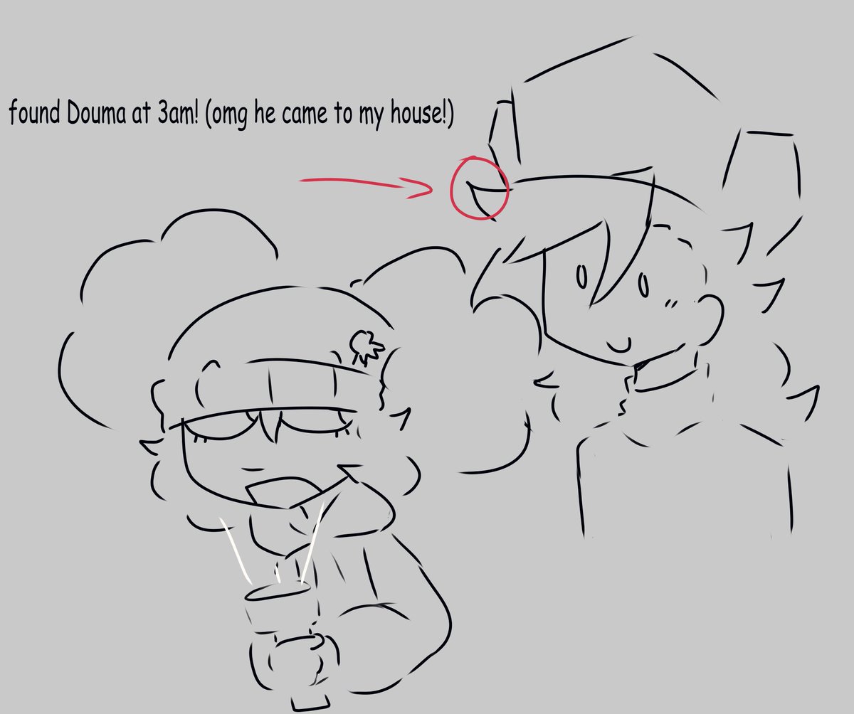 Lawbreadd's tweet photo. [#doumatwt + #yumetwt ] how do people make cool art of their yumeships when I corny draw shit like this https://t.co/jBsGWKKfaV