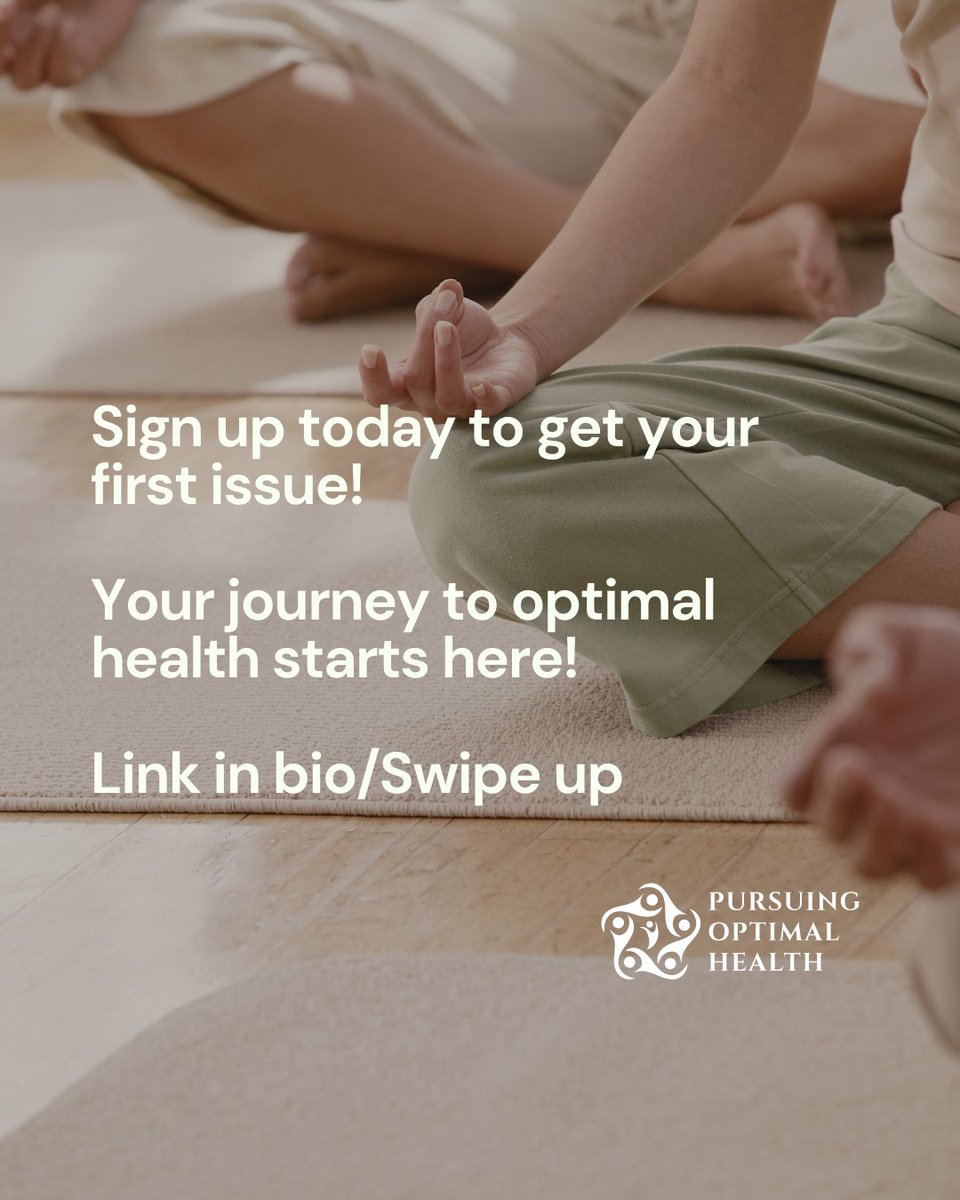 PurOptHealth's tweet photo. Sign up for our newsletter for evidence based tips on yoga, sleep, nutrition, stress management and healthy habits. Your journey to optimal health starts here.

Click the newsletter link in the Bio!

Follow to join us our journey 🔸 @PurOptHealth https://t.co/Cgo1jueJ5G