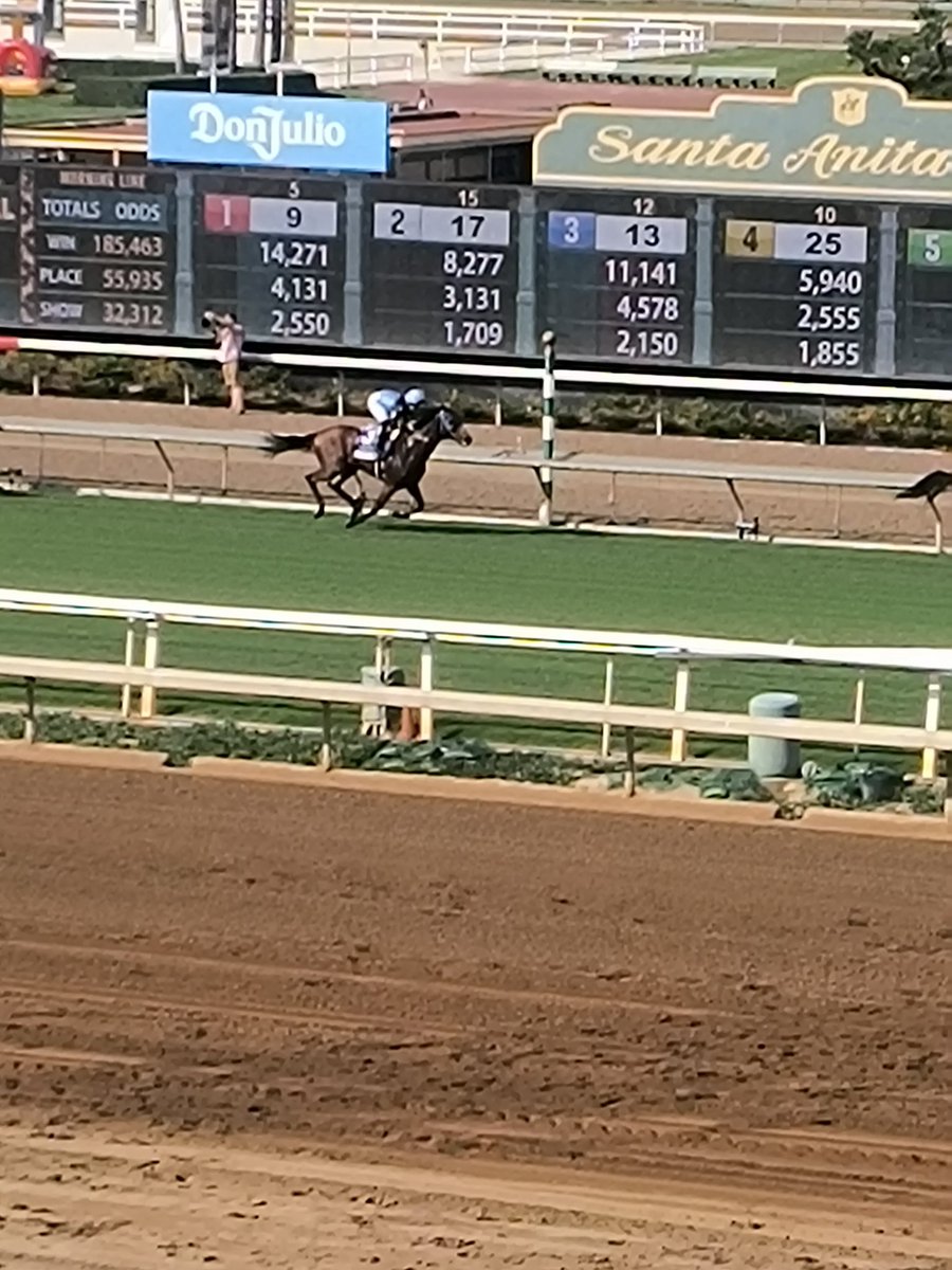 Beautiful day at Santa Anita 🏇🏽😎❤️