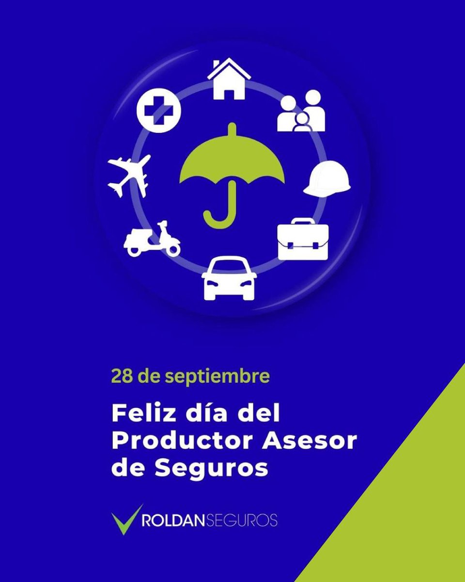 💼✨ Hoy es un día muy especial para nosotros

Celebramos el Día del Productor Asesor de Seguros en Argentina 
No es solo nuestro trabajo: es nuestro compromiso de acompañarte, asesorarte y darte tranquilidad en cada paso
💙 Gracias por elegirnos: ¡Los que hacemos Roldán Seguros!