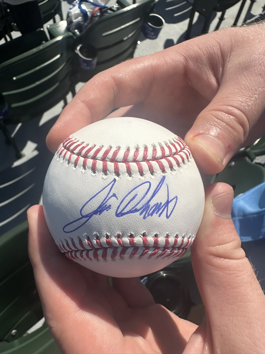 bkachelman's tweet photo. @JimDeshaies Is this you?!  Clark blessed us by throwing my son a ball today and lo and behold it had your autograph (I think)!! Thank you!  Go Cubs! @Kacks71 https://t.co/5bm9UkxmJd