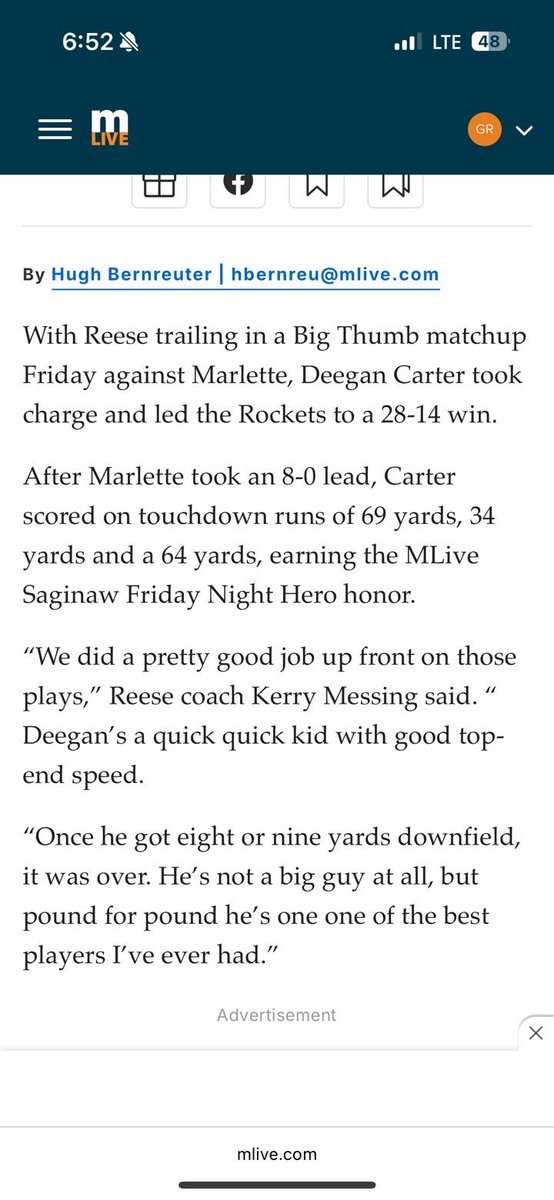 Deegan carter tweet media