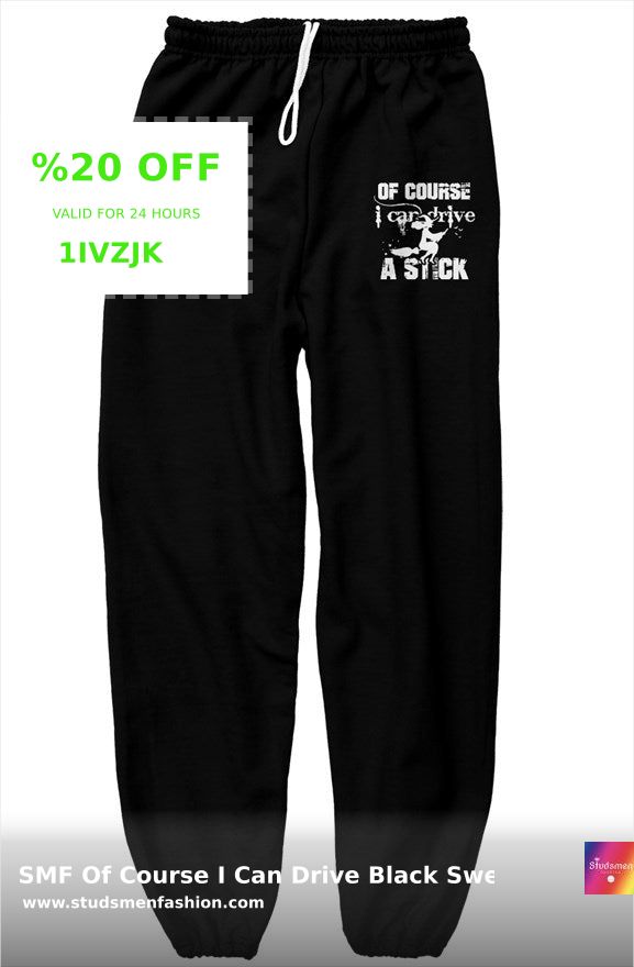 StudsmenFashion's tweet photo. Upgrade your comfort game with our SMF "Of Course I Can Drive" Black Sweatpants! Soft, warm, and elegant - perfect for every occasion. Made-to-order just for you, eco-friendly, and only $64.99. ๐ Ready to feel the difference? Order now! ๐ https://t.co/gZLTIJ0MfL #stylewithfeels https://t.co/KurT77W8j9