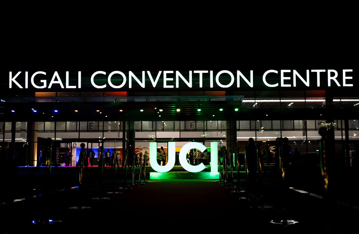 PHOTOS: President #Kagame, His Serene Highness Prince Albert II of Monaco, and UCI President David Lappartient attended the UCI Gala Dinner this evening at the Kigali Convention Centre, held on the sidelines of the Kigali 2025 Road World Championships.