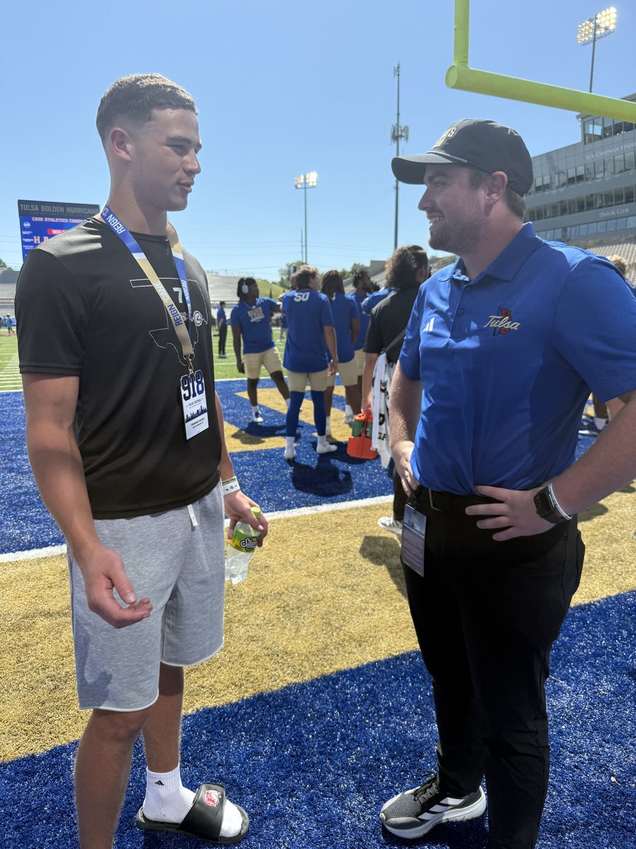 @dcoursey_22 (@dbcoursey) on Twitter photo After a great conversation with <a href="/AndrewLee_CFB/">Andrew Lee</a> I’m BEYOND blessed to say I have received my first D1 offer from <a href="/TulsaFootball/">Tulsa Football</a> 💙
<a href="/CoachTreLamb9/">Tre Lamb</a>
<a href="/seancooper_C4/">Sean Cooper</a>
<a href="/Plainview_Sport/">Plainview Athletics</a>
<a href="/coachpratt1440/">Scott Pratt</a> After a great conversation with <a href="/AndrewLee_CFB/">Andrew Lee</a> I’m BEYOND blessed to say I have received my first D1 offer from <a href="/TulsaFootball/">Tulsa Football</a> 💙
<a href="/CoachTreLamb9/">Tre Lamb</a>
<a href="/seancooper_C4/">Sean Cooper</a>
<a href="/Plainview_Sport/">Plainview Athletics</a>
<a href="/coachpratt1440/">Scott Pratt</a>