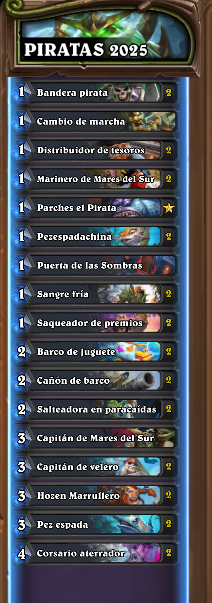 Llego a leyenda en Salvaje con pícaro piratas habiendo jugado esta temporada solamente desde día 24.
He querido darme un descanso de modern y ha salido bien :)

<a href="/neon31HS/">Hearthstone-Decks.net</a> #hearthstone

AAEBAaIHBJG8AvTdBKfkBL/3BQ2MAvsP6bAD890DiskEmtsE16MF1p4G/KUG/KgG6sQGrcUGyfQGAAA=