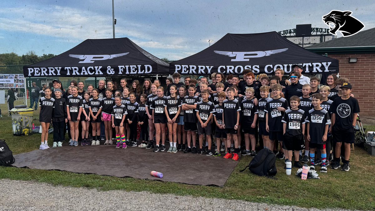 Great morning at the Stark County XC Meet. Nice seeing a big group of future Panthers running in the youth race too!!