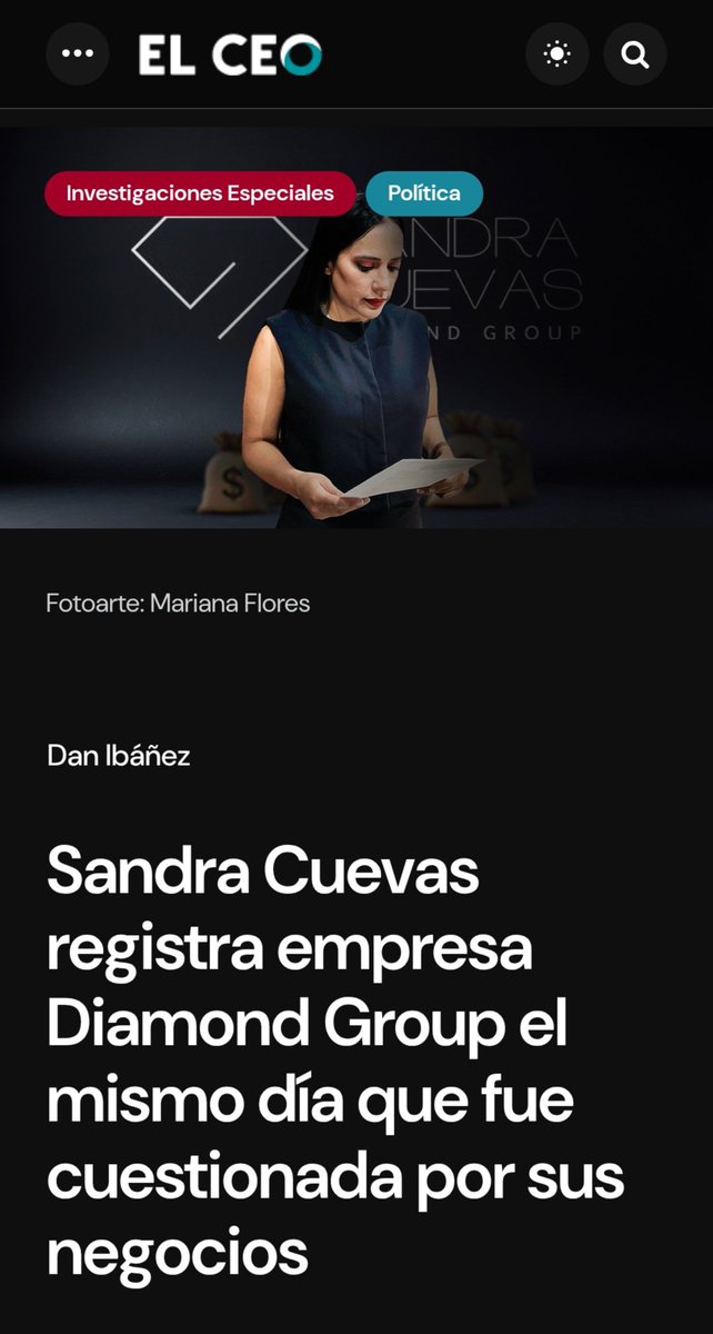 DiogenesCinico2's tweet photo. #ULTIMAHORA 

@SandraCuevas_ #SandraCuevasMX para lavar dinero, registro apenas su grupo @SCDiamondGroup va🧵

1.-el 24 de septiembre @narcopoliticos_ demostró, que su grupo no estaba registrado en el Registro Público de Comercio 

Después yo en un🧵, que pondré al final https://t.co/NIuCFz9sZd