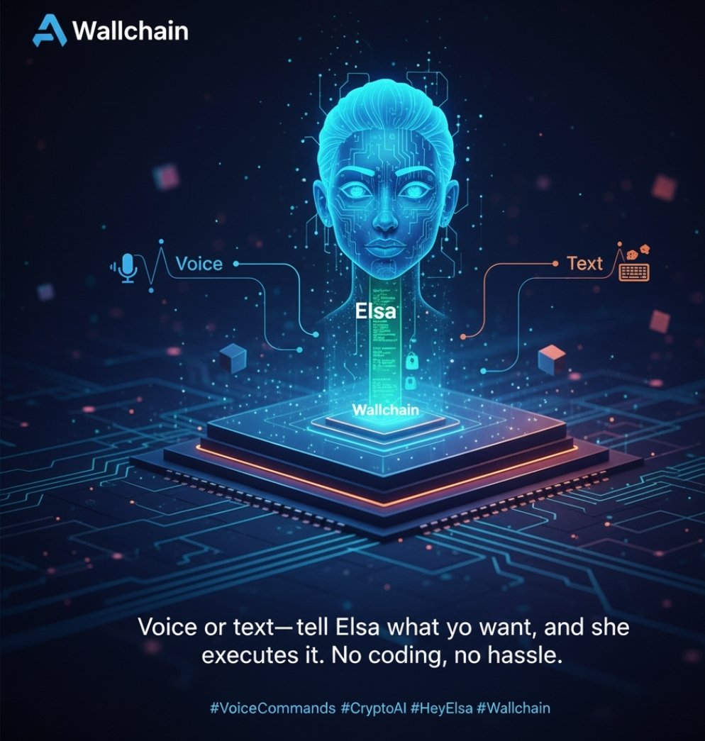 CryptoTinker1's tweet image. Voice or text tell Elsa what you want, and she executes it. No coding, no hassle.
wallchain_xyz ✅ Boost
@avax @CryptoRubic ✅ Boost
@MyCoralApp @MindoAI @elympics_ai @HeyElsaAI ✅Boost
#VoiceCommands #CryptoAI #HeyElsa #Wallchain