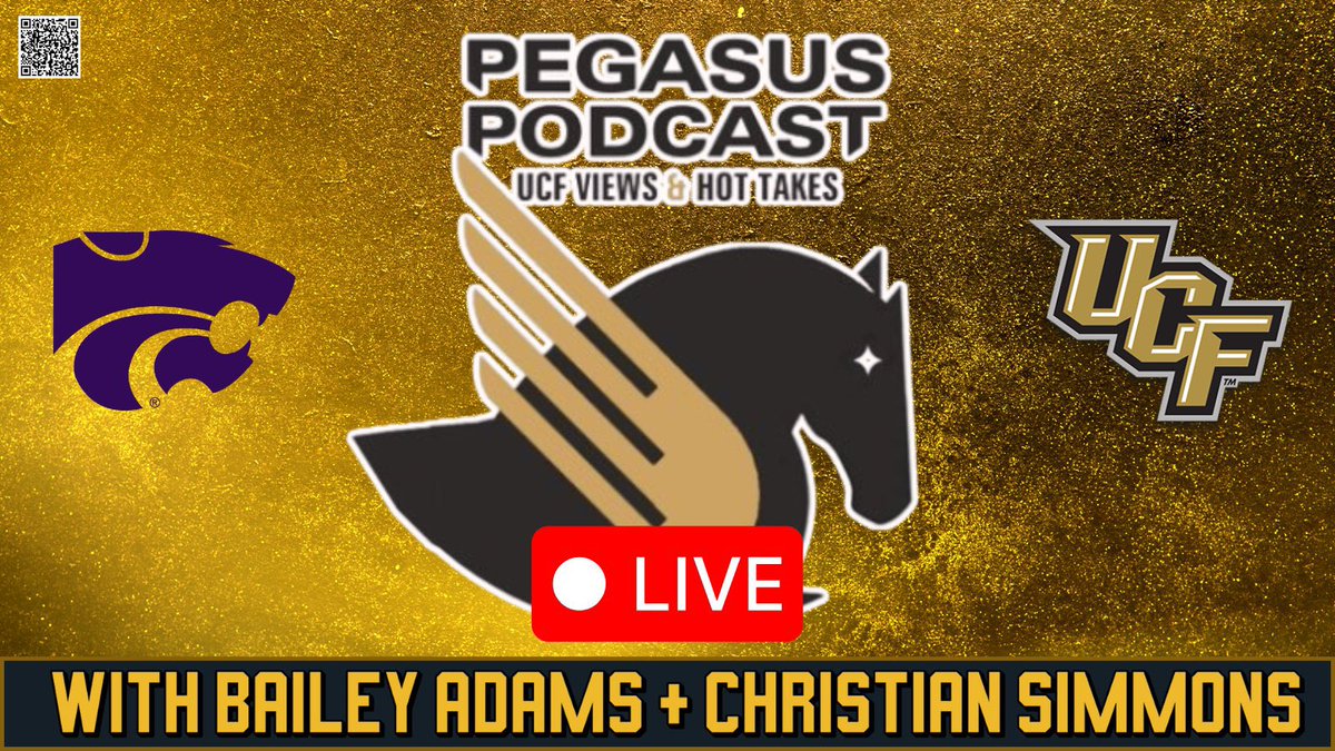 Pegasus Podcast (@pegasuspodcast) on Twitter photo REMINDER: We’ll be going LIVE on the <a href="/SonsofUCF/">Sons of UCF</a> social channels right when this game ends for our postgame pod.
Join us as we break down UCF’s Big 12 opener at Kansas State. REMINDER: We’ll be going LIVE on the <a href="/SonsofUCF/">Sons of UCF</a> social channels right when this game ends for our postgame pod.
Join us as we break down UCF’s Big 12 opener at Kansas State.