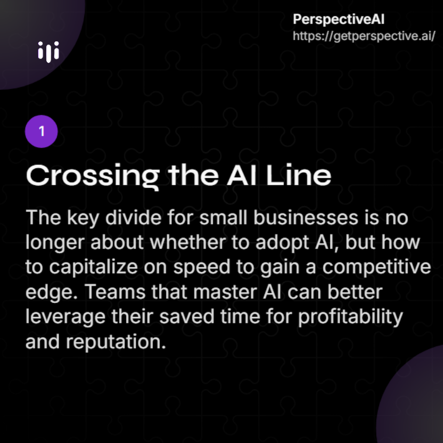 perspective_a1's tweet photo. The State of AI in Small Business 2025 - Explore how small businesses are navigating the AI landscape in 2025.
#PerspectiveAI #GetPerspective https://t.co/JObEuVOzcP