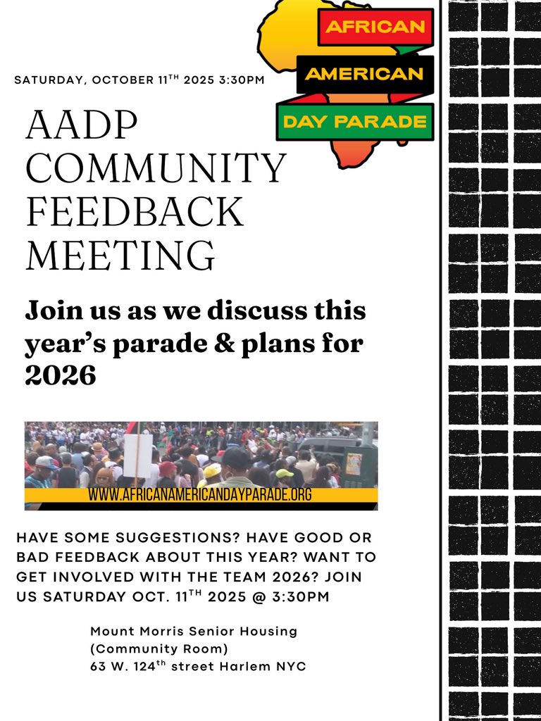 📣 AADP COMMUNITY FEEDBACK MEETING!