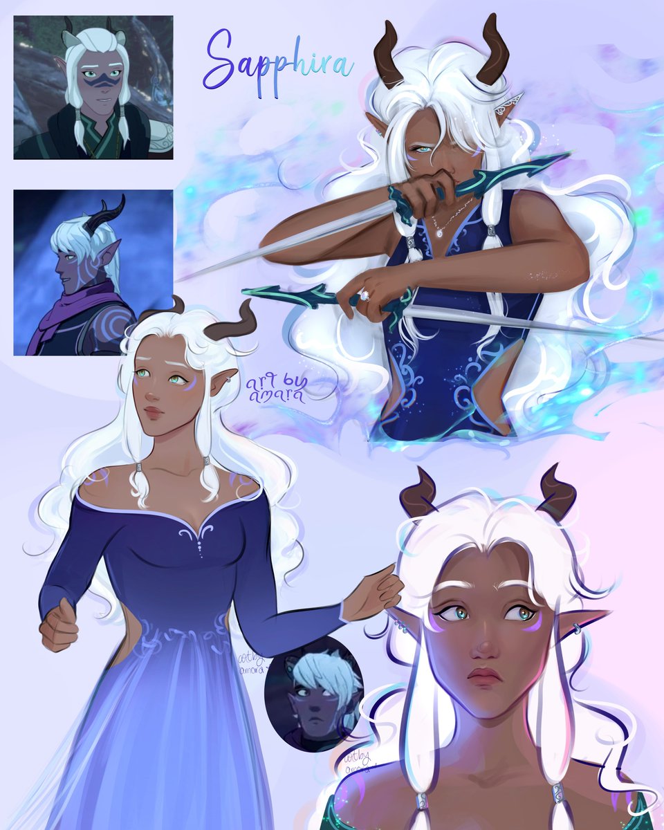 Aaron says Ethari has a sister and I immediately thought of this OC drawing I did. But brb just gonna frantically draw more ideas
#thedragonprince #TheDragonKing