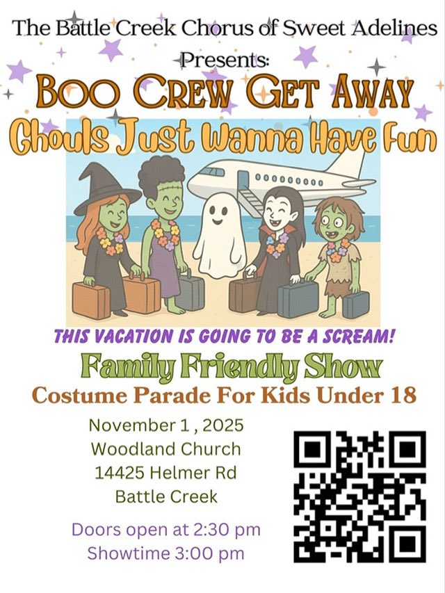 Chorus_BC's tweet photo. This show will be a scream! For more information visit our website by scanning a QR code. https://t.co/AYrJSBckpq