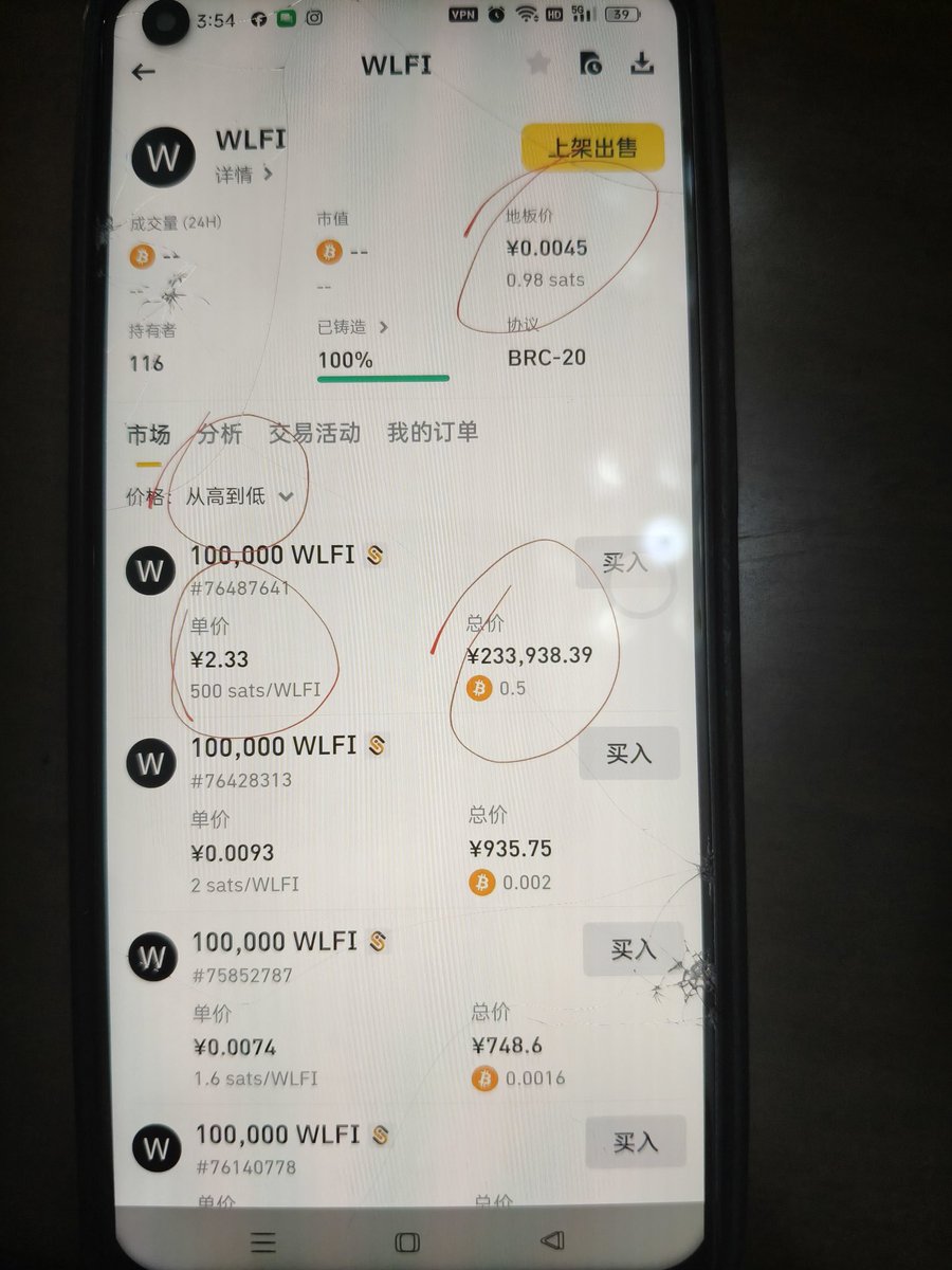L616666's tweet photo. @cz_binance 我被骗了！每天都向币安官方发推问被铭文后是不是永远不允许交易但没一次回复↩️20 2 4年11月在币安交易所买入W L F i 12月平台强制升级后被铭文后，25年9月全世界统一开放交易但是币安易平台客服说铭文不允许交易？请您还我B T C https://t.co/9NTK12TweZ