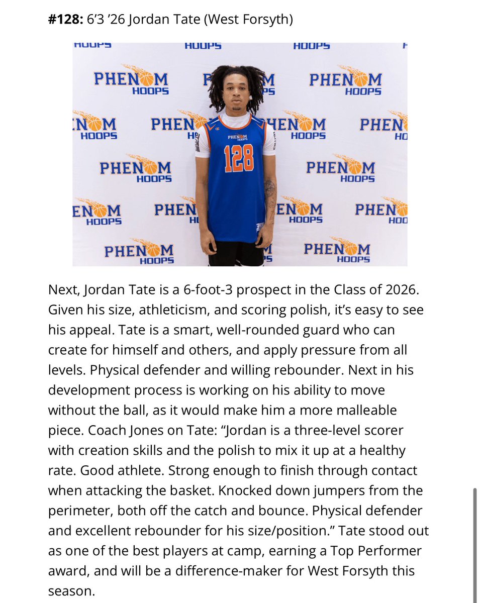 Thank you <a href="/Phenom_Hoops/">Phenom Hoop Report</a> for a great camp and a great write up