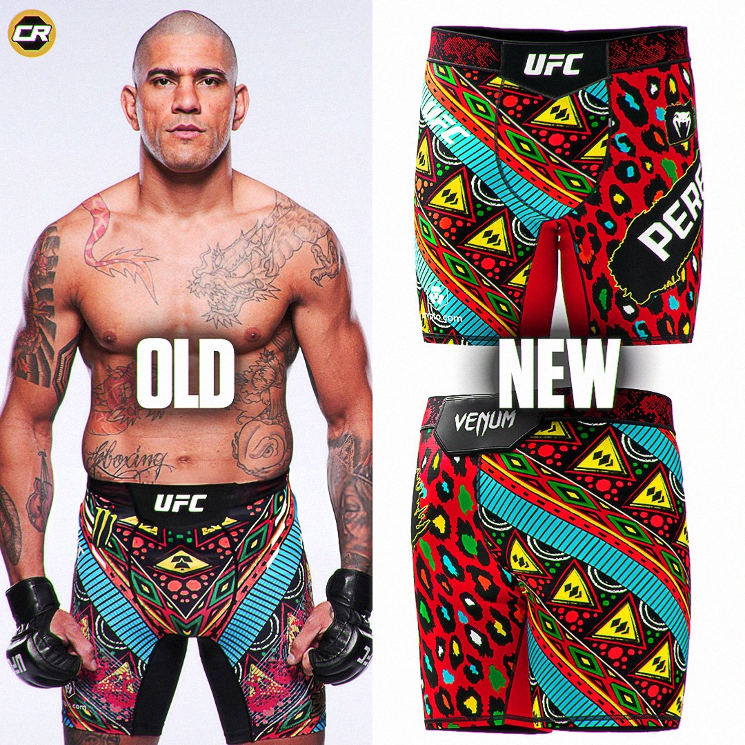 Alex Pereira will be rocking new version of his custom shorts for
