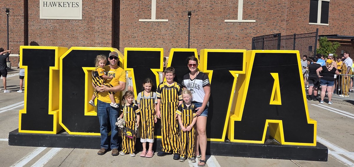 Family traditions continue as we #fightforiowa at another Hawkeye game!!! 💛🖤💛🖤
