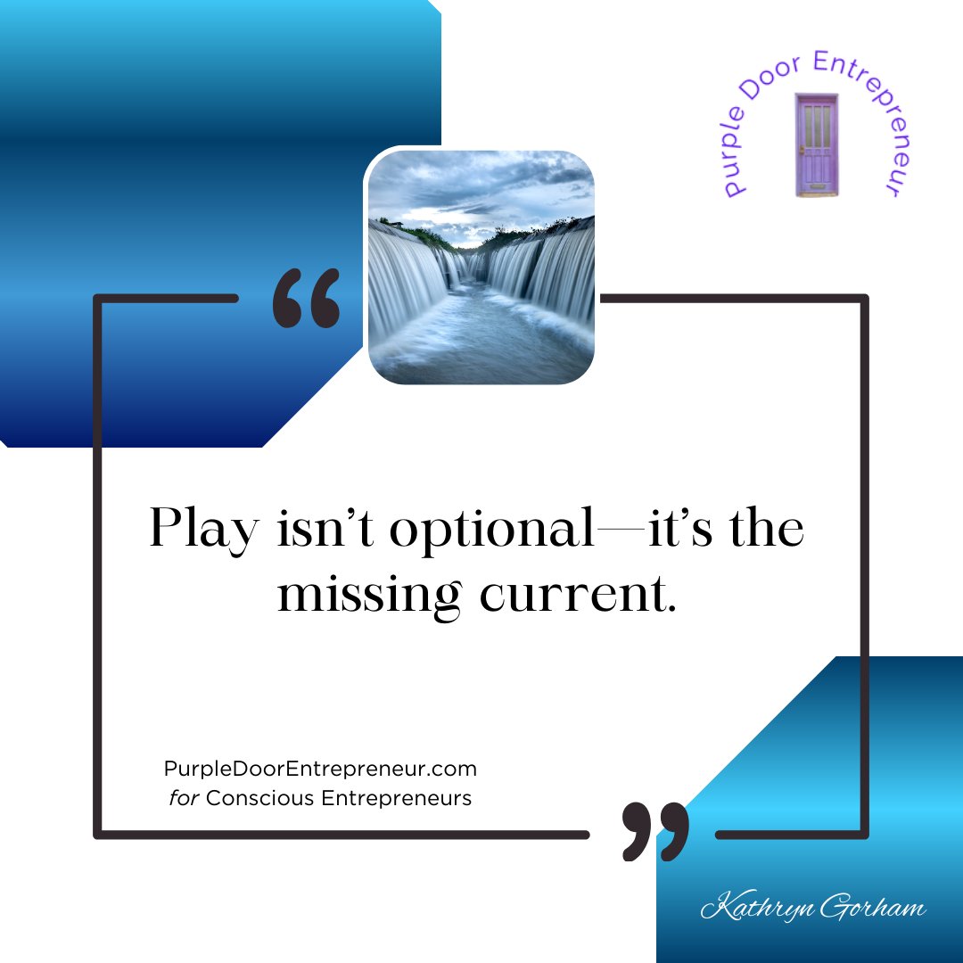 kgorham's tweet image. Without play, your work dries up. Add it back in—and suddenly, momentum returns.”
🌐 purpledoorentrepreneur.com

#EntrepreneurLife #Creativity #ConsciousBusiness #PlayIsProductivity