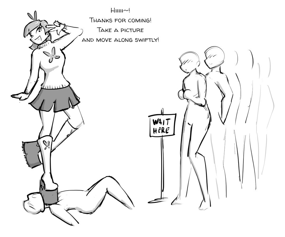 She does want to greet every single one of her fans.