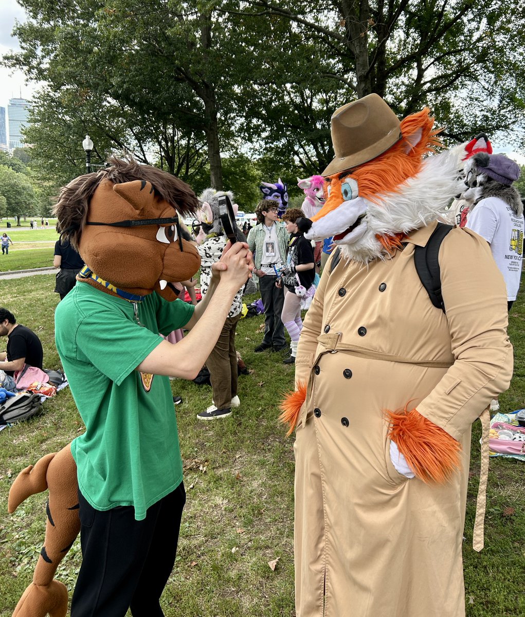 wiley207's tweet image. Went to a little fur meet picnic at the Boston Common as private toon detective Sam Valentino!
