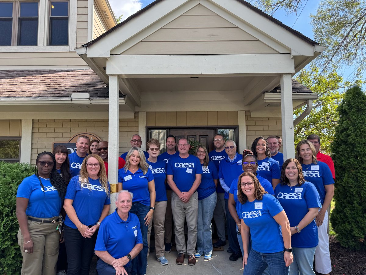 OAESA's tweet photo. Big day at OAESA! 🎉 We cut the ribbon on our new home and held a great board meeting full of energy + ideas. Grateful for our board’s leadership and commitment to Ohio’s PreK–8 administrators! https://t.co/VgX2tgw6QX