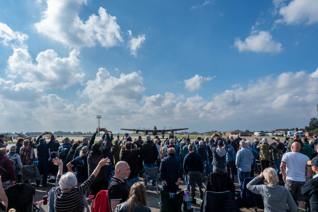 Photo_Rutland's tweet image. A few from @RAFBBMF members day at RAF Coningsby #lancaster #spitfire #dakota #bbmf #lincs