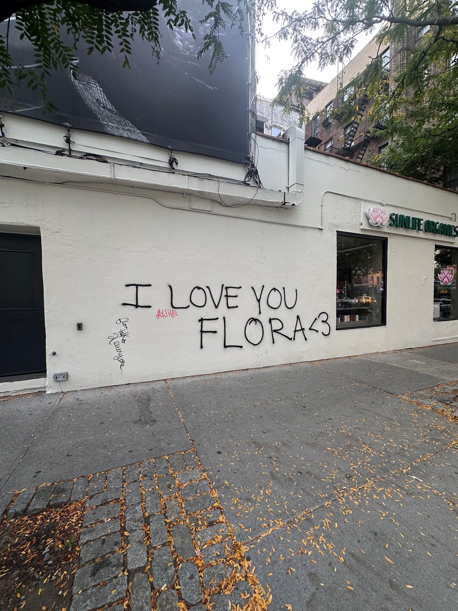 Someone has been going around New York graffiting this… we have been wondering if it’s about <a href="/florafaunaai/">FLORA ©</a>