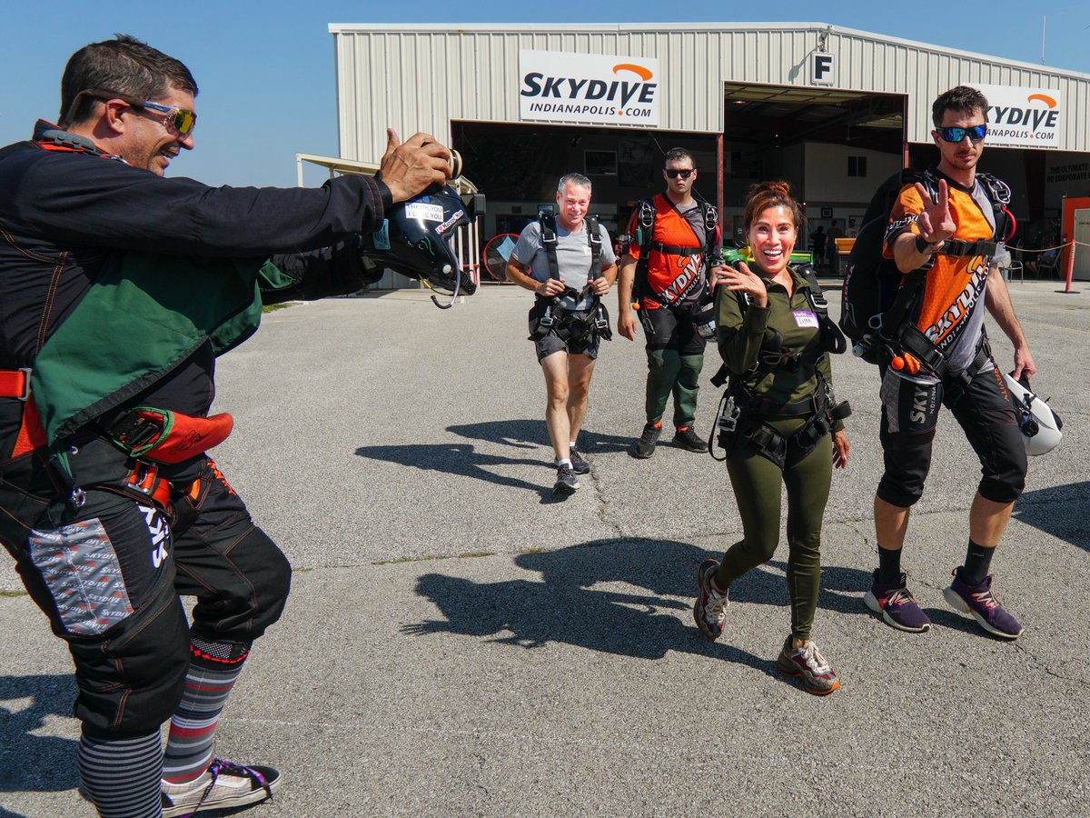 Let the office staff know you want to add video and photos to your jump.  If you don't have digital evidence, it didn't happen!

For more info., our FAQs, or to book your spot, visit skydiveindianapolis.com.