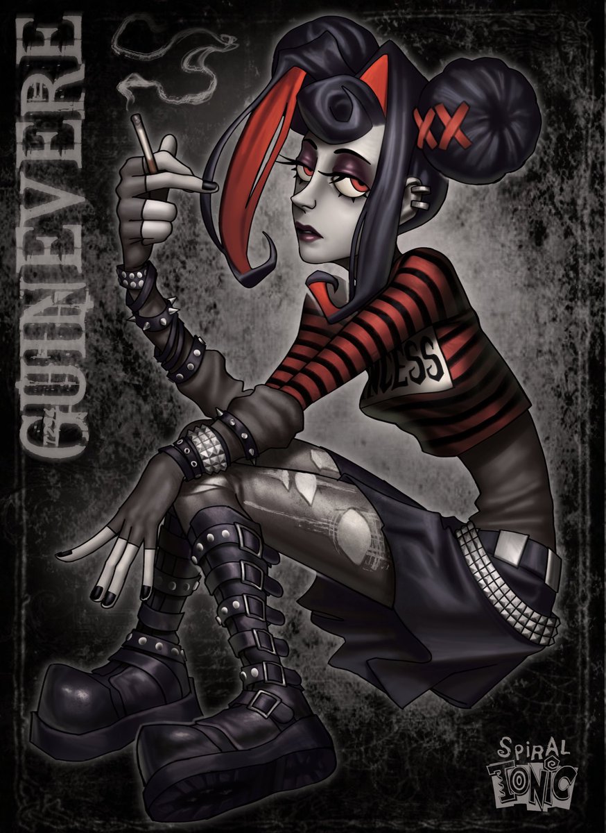 Princess Guinevere as a goth-ified 2006 Hot Topic icon because I’m emo-pilled
#KnightsOfGuinevere