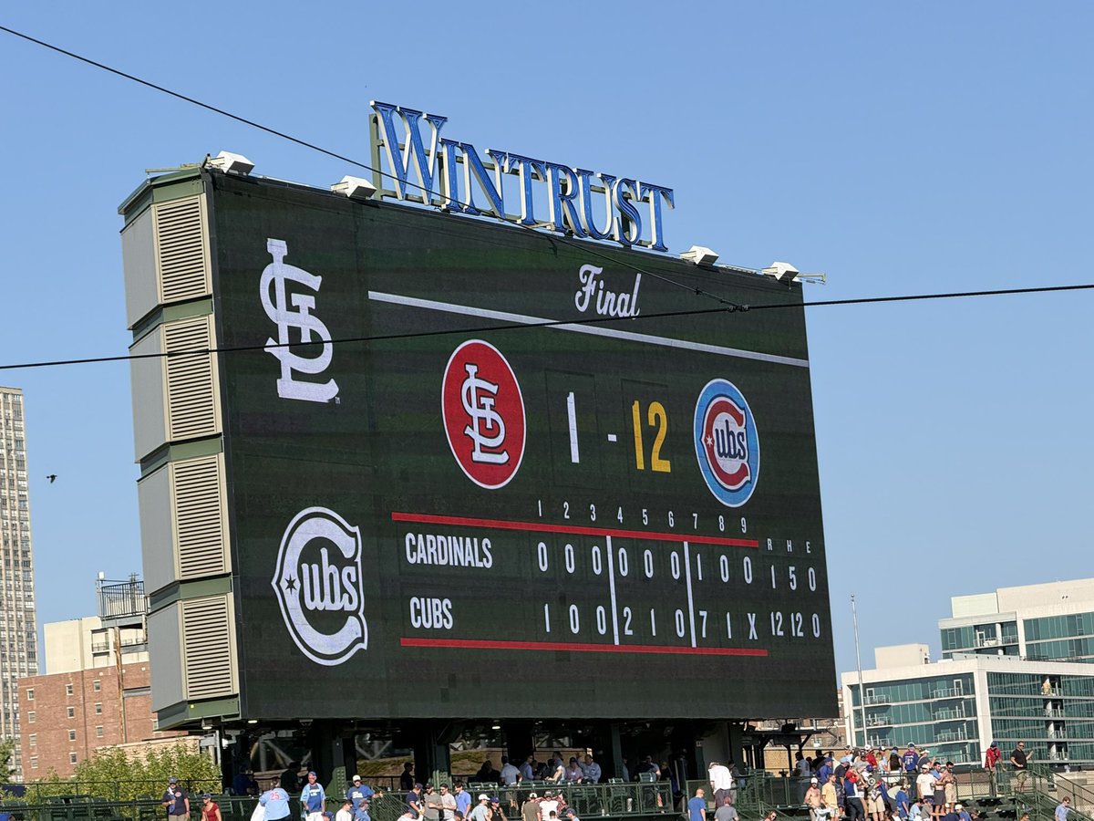 Xriptian's tweet image. Game #143
September 26: St. Louis Cardinals vs Chicago Cubs at Wrigley Field

This afternoon kicked off my doubleheader day with the Cubs hosting the Cardinals at Wrigley. The Friendly Confines were buzzing with playoff energy as fans packed in, all eager for the team to lock…