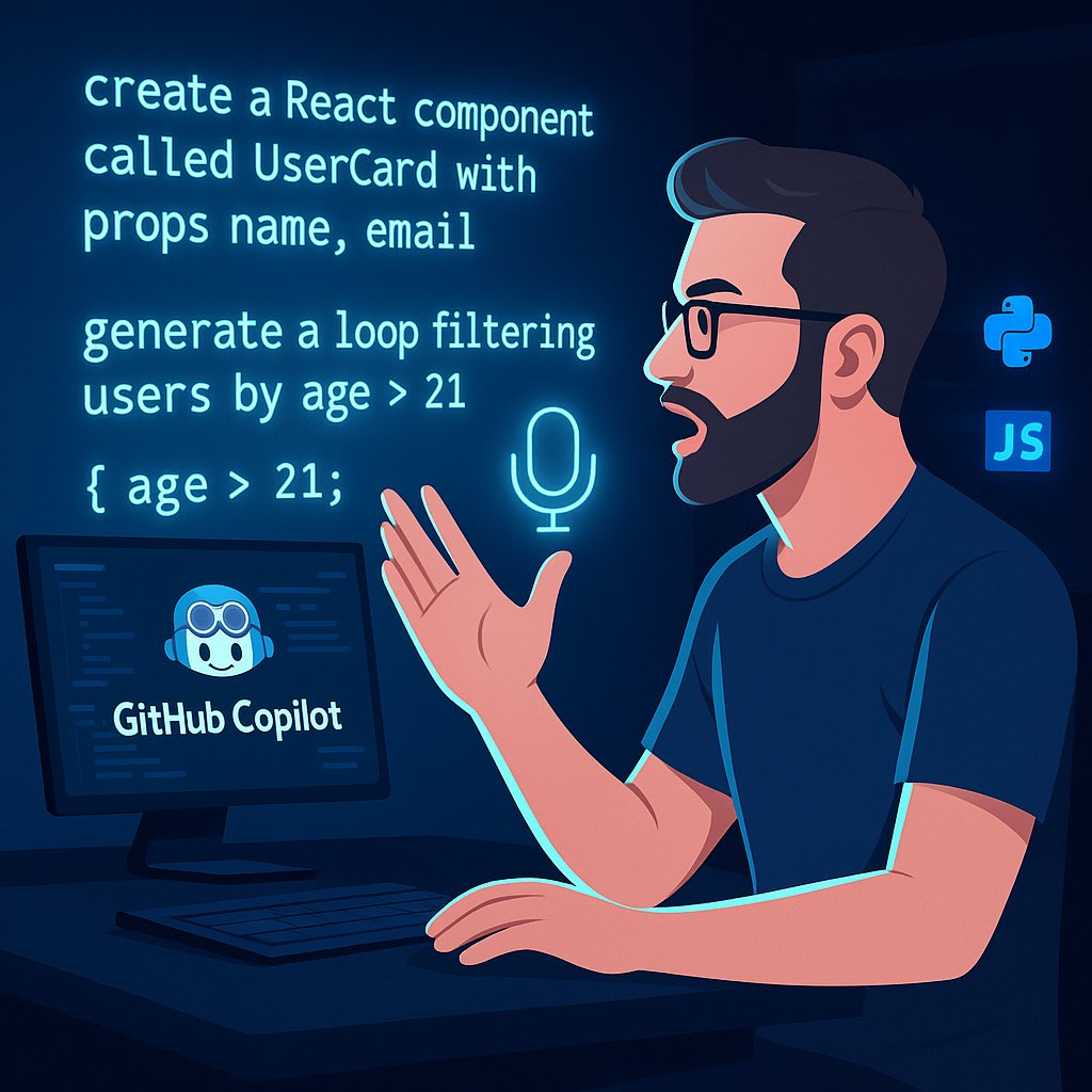 VoiceOfAI's tweet image. 🎙️ GitHub Copilot now codes by voice 🚀
Speak: “make a React UserCard with name + email” Result: fully written component 💻
✅ Hands-free coding
✅ Faster prototyping
✅ Huge win for accessibility
👉 What would you build by just speaking?
#VoiceCoding #GitHubCopilot #AIforDevs