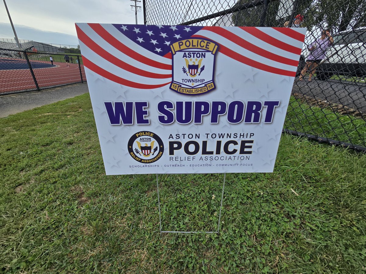 We were happy to support <a href="/AstonPD/">Aston Township Police Department</a> 24 hr Suicide Awareness Walk today at Sun Valley HS.