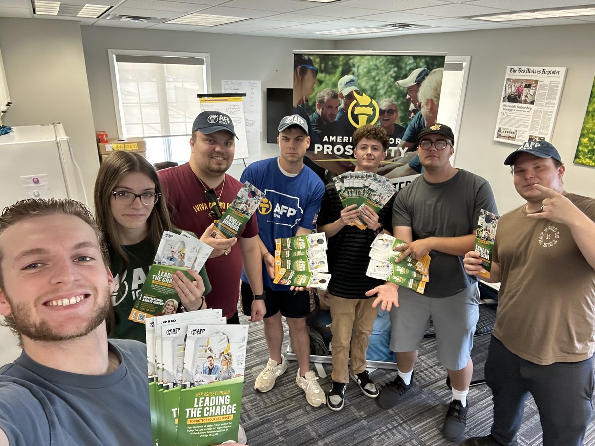 Getting to work by talking to voters about the One Big Beautiful Bill in Cedar Rapids!