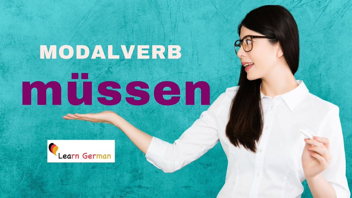 reisquarteu's tweet image. &quot;müssen&quot; als #Modalverb | The Modalverb &quot;müssen&quot; in #German | B2-C1 | #LearnGerman: youtu.be/fyky04fnIH8 #Deutschlernen