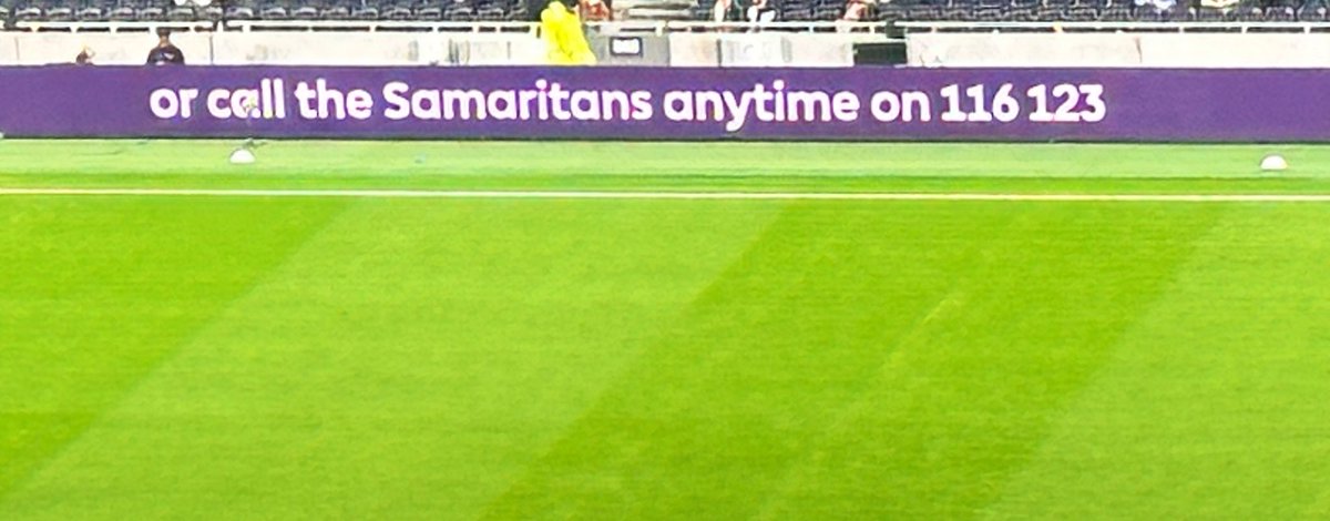 EssexPR's tweet image. A very powerful message playing at @SpursOfficial at Half time.

Together Against Suicide 

If you’re ever feeling that way, please contact the number below.

@1MickyHazard