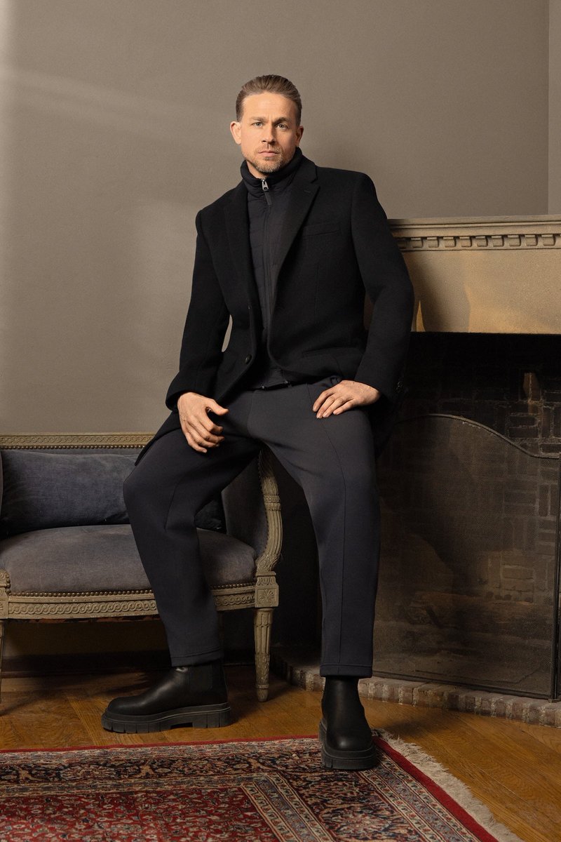 CHunnamFAN's tweet image. 📸 New photos of Charlie modeling for #MACKAGE Fall/Winter 2025 Collection