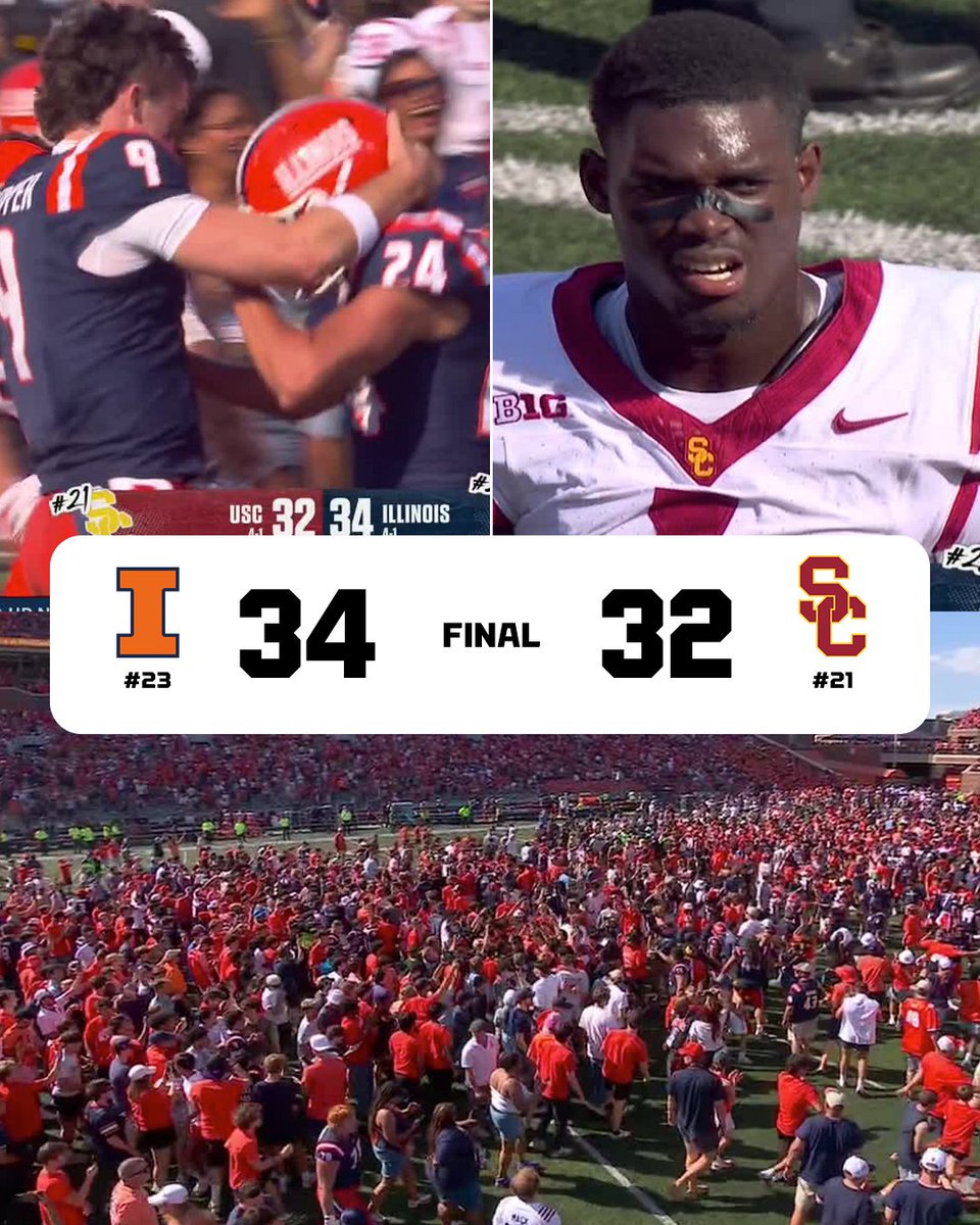 ILLINOIS DEFEATS USC OFF A WALK-OFF FIELD GOAL 🔥