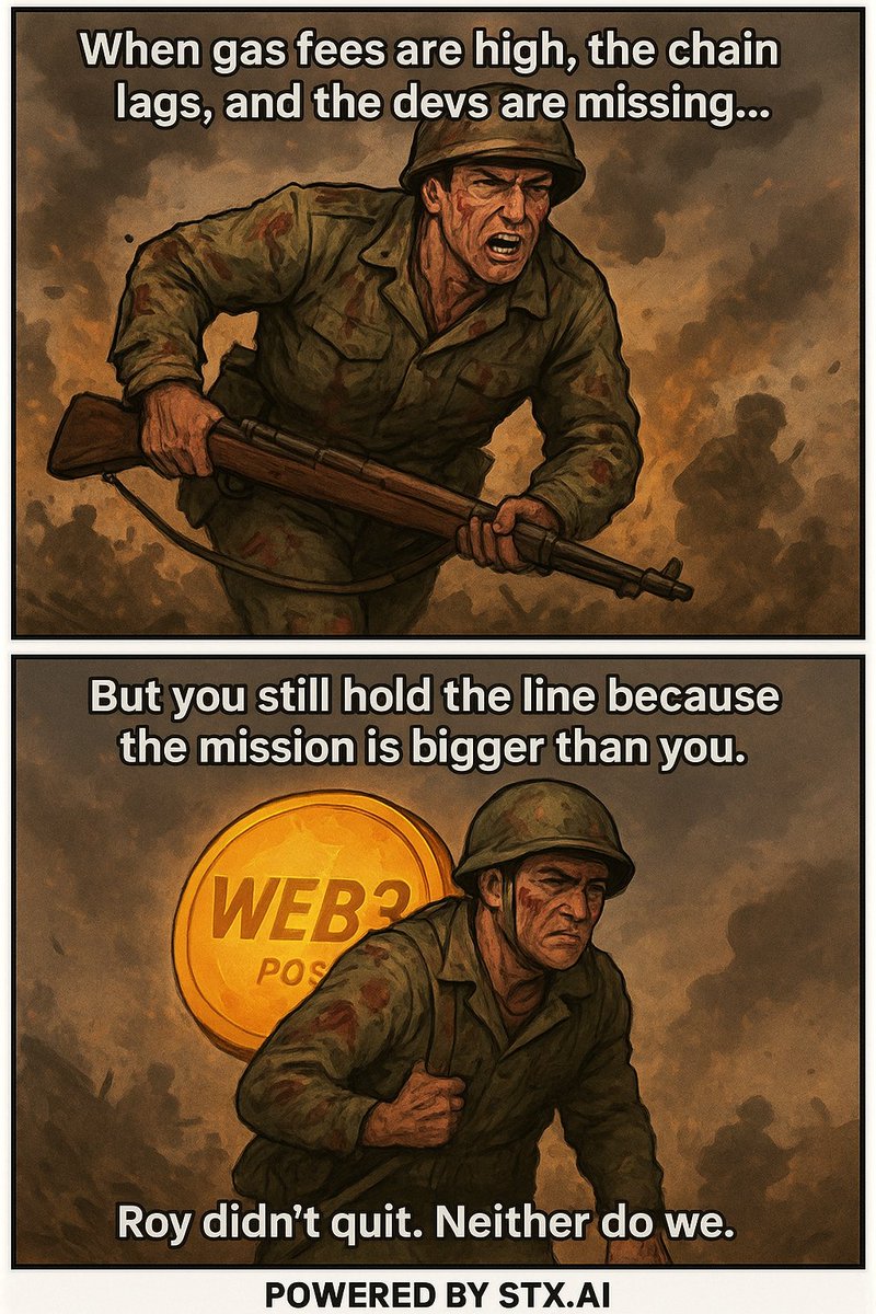 MarvellousYT's tweet photo. Just like Roy didn’t quit, neither do we.
We fight forward, for a stronger ecosystem, powered by resilience and conviction.
Roy didn’t quit. Neither do we.
https://t.co/XSDXGcQJdM | https://t.co/m9dIXmLvZd
POWERED BY https://t.co/k5k4eoWrgE
@stxposcoin @stxAI_io
#Stacks #POSArmy #STXAI