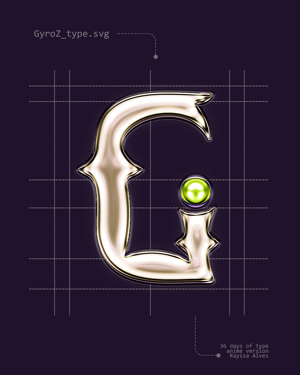 byasyar's tweet image. #36daysoftype 
G - Gyro Zeppeli

#jojo #JoJosBizarreAdventure #gyrozeppeli #type #typography