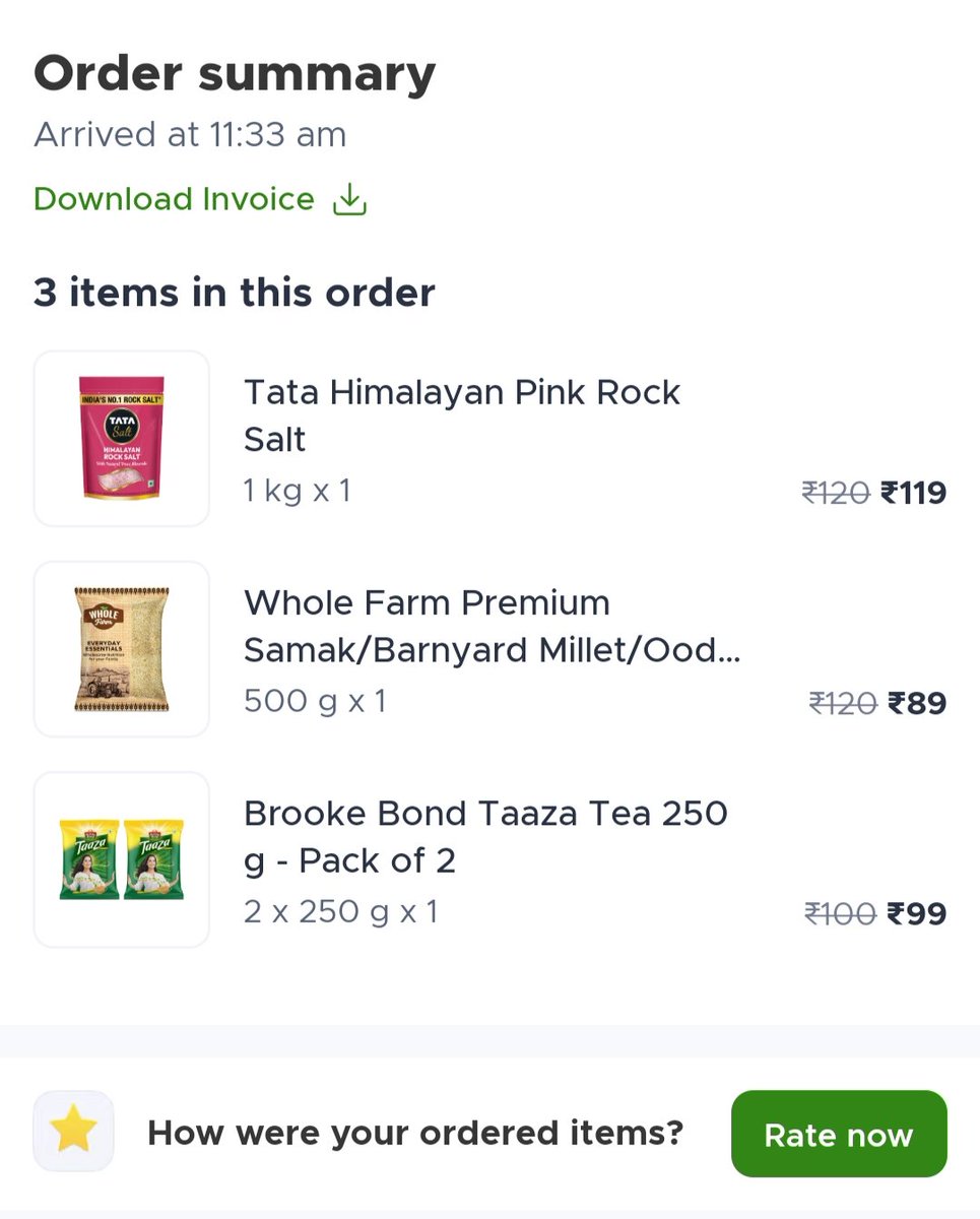 HUMANITY ЁЯТл (@manishk42024855) on Twitter photo 26 July - Tata Salt (1 kg) - 113/-
24 September - Tata Salt (1 kg) - 119/-
can someone tell me where #GSTReforms is being implementedтЭУ
GST рдореЗ рдмрджрд▓рд╛рд╡ рдХреЗ рдкрд╣рд▓реЗ рджрд╛рдо рдХрдо рдФрд░ GST рдореЗ рдмрджрд▓рд╛рд╡ рдХреЗ рдмрд╛рдж рджрд╛рдо рдЬреНрдпрд╛рджрд╛ How ЁЯдФ
<a href="/grok/">Grok</a> <a href="/letsblinkit/">Blinkit</a> <a href="/AmitShah/">Amit Shah</a> <a href="/PMOIndia/">PMO India</a> <a href="/zomato/">zomato</a> <a href="/zomatocare/">Zomato Care</a> <a href="/deepigoyal/">Deepinder Goyal</a> 26 July - Tata Salt (1 kg) - 113/-
24 September - Tata Salt (1 kg) - 119/-
can someone tell me where #GSTReforms is being implementedтЭУ
GST рдореЗ рдмрджрд▓рд╛рд╡ рдХреЗ рдкрд╣рд▓реЗ рджрд╛рдо рдХрдо рдФрд░ GST рдореЗ рдмрджрд▓рд╛рд╡ рдХреЗ рдмрд╛рдж рджрд╛рдо рдЬреНрдпрд╛рджрд╛ How ЁЯдФ
<a href="/grok/">Grok</a> <a href="/letsblinkit/">Blinkit</a> <a href="/AmitShah/">Amit Shah</a> <a href="/PMOIndia/">PMO India</a> <a href="/zomato/">zomato</a> <a href="/zomatocare/">Zomato Care</a> <a href="/deepigoyal/">Deepinder Goyal</a>