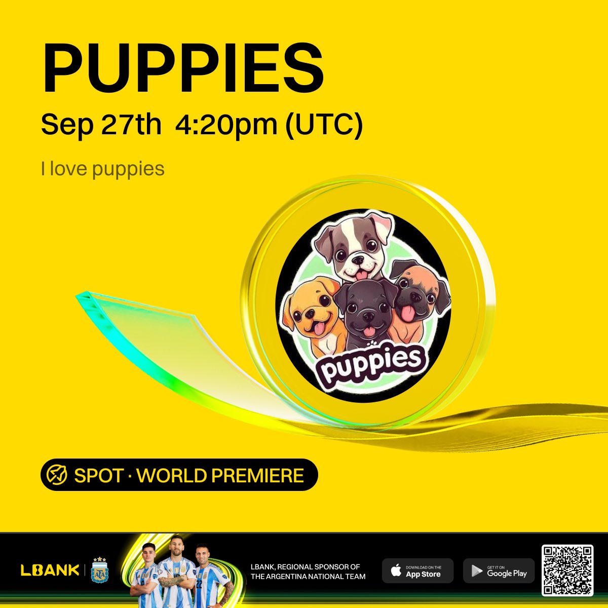 LBankUpdates's tweet image. 🔥 World Premiere #listing

🌠 $PUPPIES(I love puppies) will be listed on LBank! @puppieserc 

On February-11-2024, Elon tweeted: “I love puppies” $puppies community rescues stray dogs with love and care.

❤️ Details: lbank.com/support/articl…